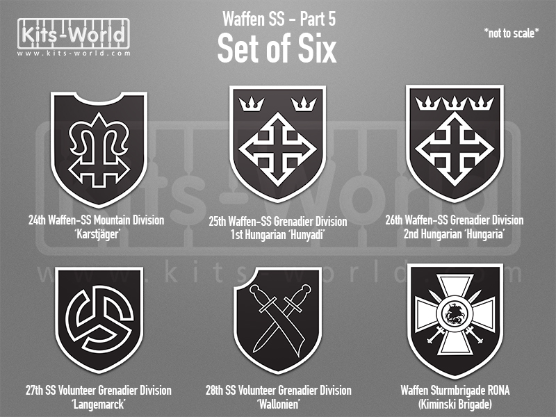 Kitsworld SAV Sticker Set - Waffen SS - Part 5  